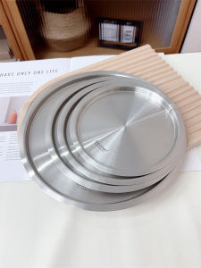 Chockmen Zhuo Deming 18/10 Stainless Steel Thickened Pot Lid round Universal Lid Fresh Cover Flat Lid Dish