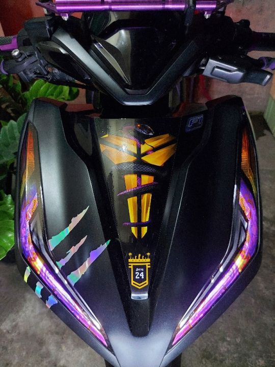 HONDA CLICK V2 KILAY EYELINE TINT/STICKER WITH ACTUAL PHOTO INSTALLED