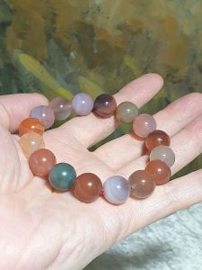 13mm large size beads Premium SiChuan Yanyuan Agate natural candy color bracelet [Natural Crystal]