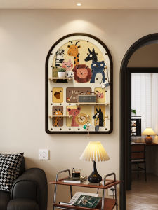 Animal Total Mobilization Hole Board Storage Rack No Punching Shape Wall Entrance Decor Shelf Middle Ancient Style Oil Painting