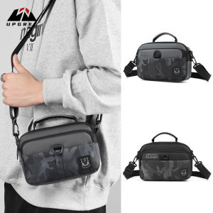 UPGREE Men’s Shoulder Bags Stylish Cross Body Bag Casual Lightweight Messenger Bag Large Capacity Waterproof Leisure Sport Street Bag Camouflage Color Blocking Travel Bag Outdoor Riding Bag For Men