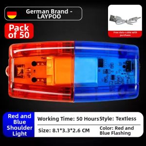 LIMATI | Rechargeable Customizable Long-Lasting Flashing Red and Blue Safety Light