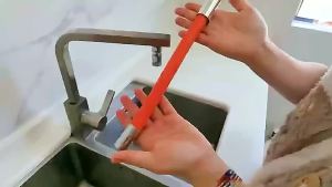 20/30/50CM Kitchen Faucet Extension Hose Bathroom 360° Rotation Bending Faucet Extender