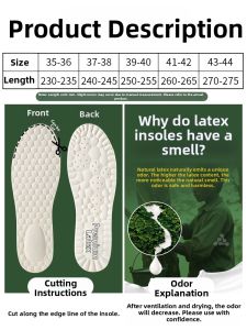 MICUI | Non-Slip Deodorant Shoe Insoles Thin Latex Mary Janes