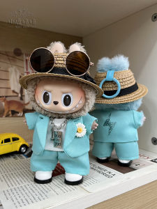ชุดเสื้อสูทสีเขียวมิ้นต์ทำมือสำหรับ LABUBU พลาสติก ผ้าฝ้าย ไม่มีแบรนด์ สำหรับผู้เล่นวัยรุ่นและผู้ใหญ่