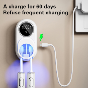 Wireless Portable UV Toothbrush Sterilizer Wall-Mounted Toothbrush Sterilizer USB Rechargeable Mini Toothbrush Sterilizing Box