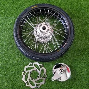 Bánh căm sirius Jupiter đùm mạ crom căm mạ crom niềng nhôm thái đen full vỏ ruột crv kèm má đùm sau và đĩa trước HTH1123A msp *2034