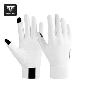 TOSUOD Shock-Absorbing Full Finger Cycling Gloves Breathable Padded Bike Gloves for Road MTB Bicycle Men Women Spring Fall