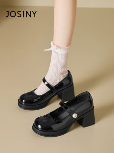 Josiny | French Style Mary Jane Shoes Black 2026 New