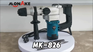 German tools Mesin Bor Bobok 26mm Rotary Hammer Drill Impact Beton Tembok Listrik Bobok MK-810 MONAKE