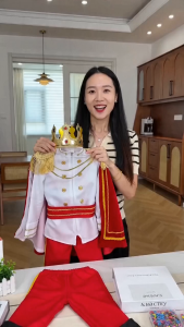 7 Piece King Prince Cosplay Costume for Kids Birthday Gift themed events stage plays parties Halloween Party Outfit
