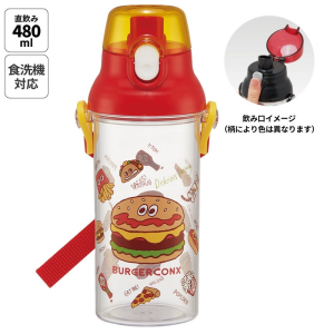 Skater Childrens Water Cup Straight Drinking Baby Kindergarten Primary School Water Bottle 480ml Imported PP Material
