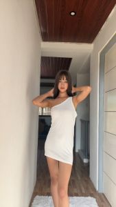 CLOTHINGHUB Brown Lovely One Shoulder Dress: A Comfortable Choice for Casual Evening Wear