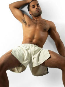 Casual Sporty Split Three Piece Pants Pure Color Mens Loose Fit Five-Quarter Length Youthful Summer Casual Trousers