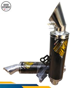 Slencer knalpot racing black coutting inlet 38 dan 50