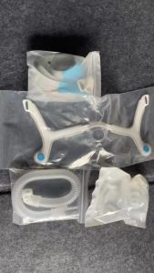 N20 Universal Nasal CPAP Mask Full Set Soft Silicone Cushion Adjustable Headband Frame Tube Pad Sleep Ventilator Replacement Par