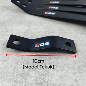 Breket Knalpot Besi Tebal Ukuran Lubang 10mm Model Tekuk Panjang  10 15 18 20 25 30 Cm Universal Motor
