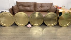 Mâm Đồng Thau Trơn Thờ Cúng 7 Cỡ Đường Kính:35cm 40cm 45cm 52cm57cm 60cm 70cm- Mâm Đồng Phong Thủy