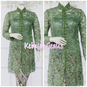 atasan kebaya tunik brukat kebaya ibu besan+ longtorso