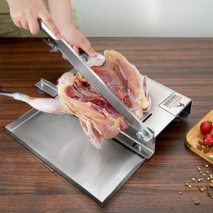Stainless Steel Manual Frozen Meat Slicer Chopped Chicken Duck and Fish Bone Cutter