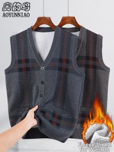 AOYUNNIAO | Thickened Fleece Thermal Vest for Elderly Men