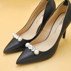 High Heel Shoe Buckle Accessories Rhinestone Buckle Detachable One Shoe Multi-Buckle Shoe Ornament Clip Toe Holder Decorative Pearl Accessories Clipped Button