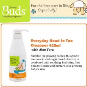 Budsorganic Beo Baby Cream Nappy Cream Mozzie Lotion Mozzie Spray Head To Toe Cleanser Hair Volume Booster
