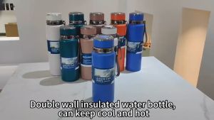Termos Botol Air Minum Sport Vacuum Cup Stainless Steel Solid Color Hot/Cold 800ML&1000ML