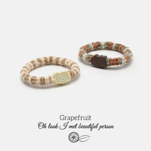 ริบบิ้นผ้าขนแกะสีน้ำตาลนมสไตล์เกาหลีและญี่ปุ่นสำหรับฤดูใบไม้ร่วงและฤดูหนาวสำหรับผู้หญิง ริบบิ้นผมสุดน่ารัก เครื่องประดับผม