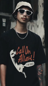 Kings kaos streetwear Call On Allah premium katun 24s kerah bulat hitam putih pria wanita