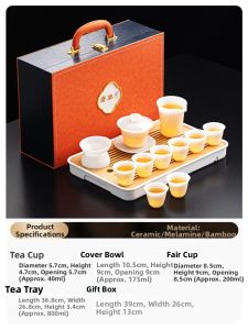 TANGFENG | Jade Porcelain Gaiwan Tea Set