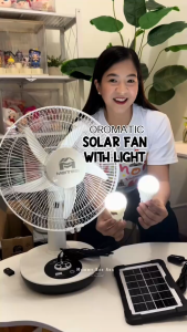 Solar Fan with solar panel 12“ 14“16“ fan rechargeable 220V AC Home use fan portable Street vending