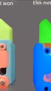 Mainan Knife Toy Pisau Wortel Gravitasi Carrot Glow in the Dark Menyala