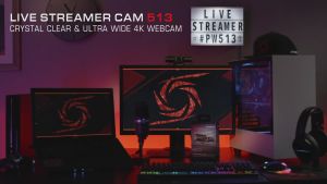 AVerMedia 4K Ultra HD Live Streamer Cam PW513 | With built-in Dual Microphones and Privacy Shutter