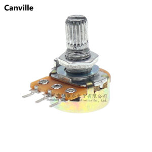 Canville WH148 Single Pole 3 Terminal Carbon Film Potentiometer Adjustable B1K 2K 5K 1M Handle Length 15/20 Electronic Component