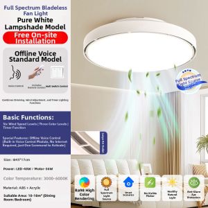 ADDLON | Full Spectrum Silent Ceiling Fan Light