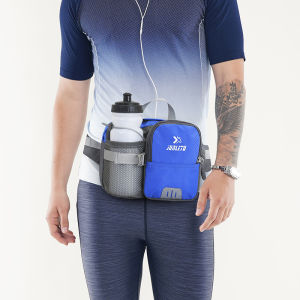 Running Fanny Pack Hiking Waist Belt For 9" Phone/Ipad With Water Bottle Holder And Reflective Strip Waterproof Men Women Sport Pouch Packs Bag For Hiking Running Dog Walking