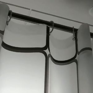 High 200cm Bathroom Shower Curtain PEVA Anti-Mildew Waterproof Shower Curtain