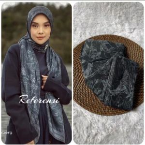 Hijab Voal Motip Gunung Pemandangan Kerudung Best seller 2022 / Hijab Gunung