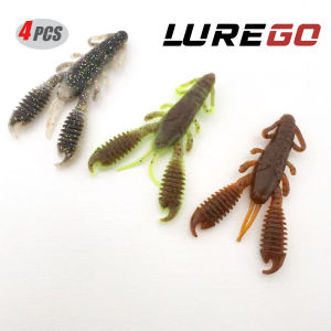 4PCS 8cm Crawfish Soft Bait | Bottom-Bouncing Lure Triggers Strikes | Targets Seabass Grouper & Redfish