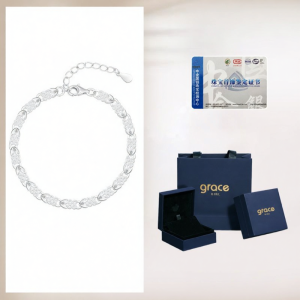 Grace Girl | Luxury 999 Fine Silver Four-leaf Clover Bracelet