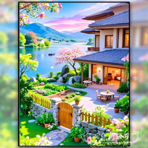 Bộ Khâu Chữ Thập Đá Quý Trang Trí Nhà Mới 2025 Đồ Trang Trí Nhỏ Khóa Học Khâu Chữ Thập Đồ Trang Trí Nhà Cửa Đồ Trang Trí Phòng Khách