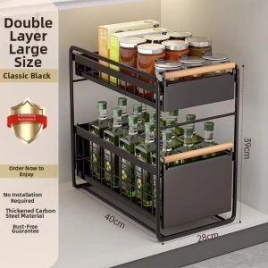 Cabinet Pull Out Under Sink Organizing Rack