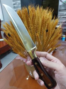 Dao thái dao lọc nhật cán ốp gỗ khâu mạ đồng