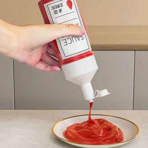 Portable Condiment Squeeze Bottles with Scale: Transparent Oil & Mustard Spray Bottles