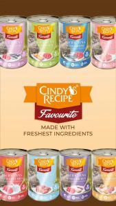 Pate Cho Mèo Cindy Recipe Cao Cấp 8 Vị Thơm Ngon Giúp Tiêu Búi Lông Lon Lớn 400g