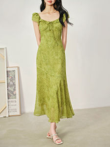 Skin-Whitening Retro French Chiffon Dress