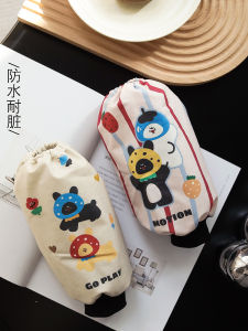 Womens Long Oil-resistant Waterproof Sleeve Covers for Office Use Anti-soiling Kitchen Gloves Worn-by-hand Durable