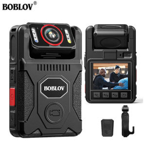 BOBLOV M7 Pro 4K GPS Body Mounted Camera 128GB Video Recorder 180° Rotate Camera 4000mAh Battery 15 Hours Recording GPS Bodycam