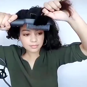 Hair straightener comb Hair Curler Hair Crimper Fast Heating Hair Straight Hair Curling Pengerinting Rambut